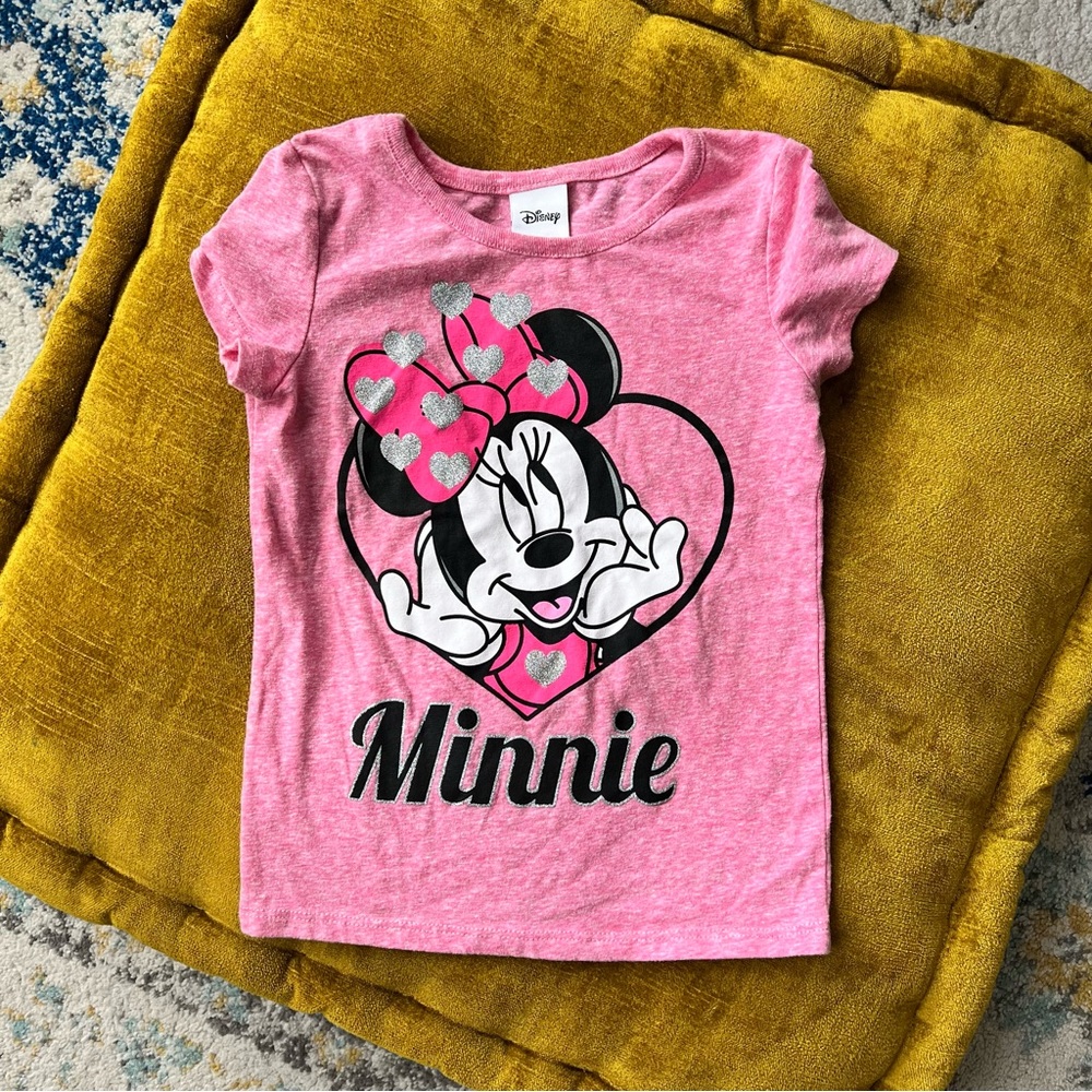Disney Toddler / Little Girls Pink Minnie Mouse T-Shirt